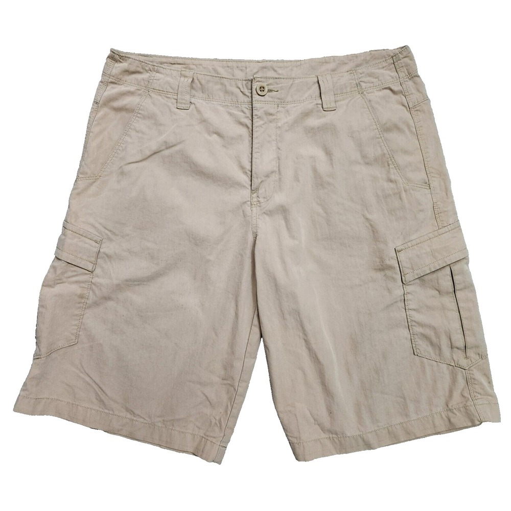 The North Face Cargo Shorts Men's 34 Beige Cotton Nylon Outdoor Lightweight - Picture 7 of 10